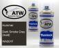Preview: Hummer, Dark Smoke Gray (matt), WA501F: 400ml Sprühdose + 400ml Klarlack - Set, von ATW Autoteile West.